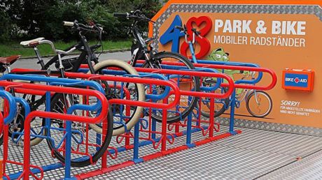 Mobiler Radständer der MA 48