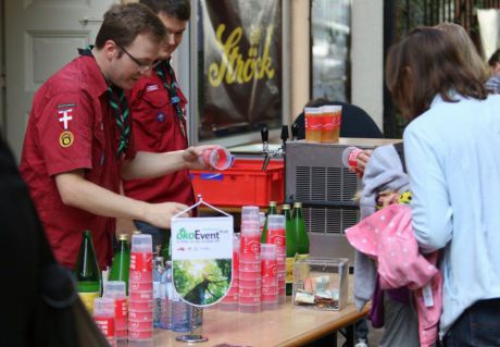 Einsatz von Mehrwegbechern